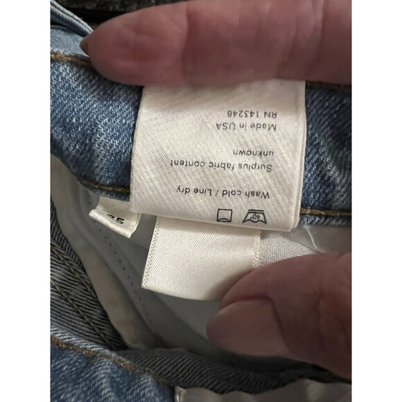Reformation Step Hem Size 25 Light wash Blue Jeans - Picture 8 of 10